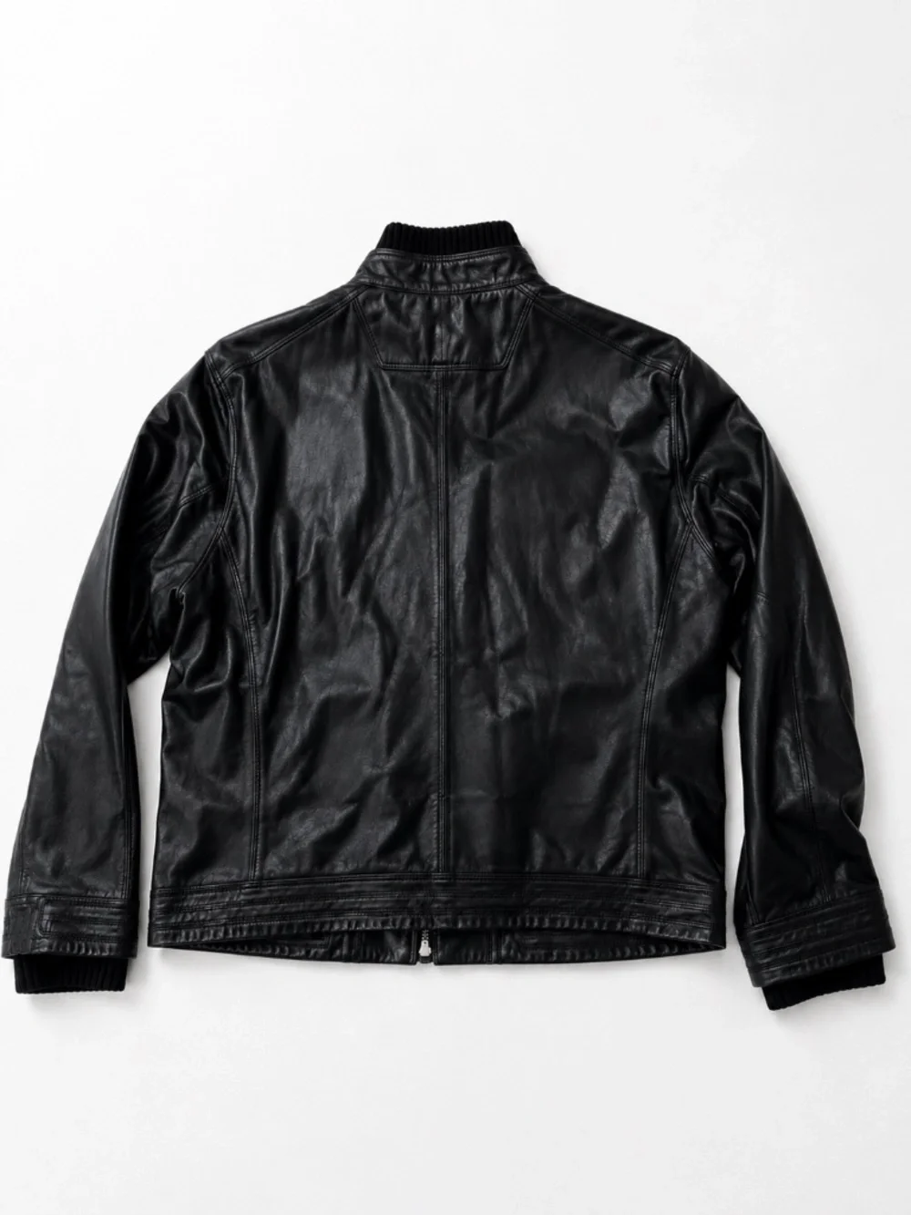 Elie Tahari Black 100% Genuine Leather Jacket XL